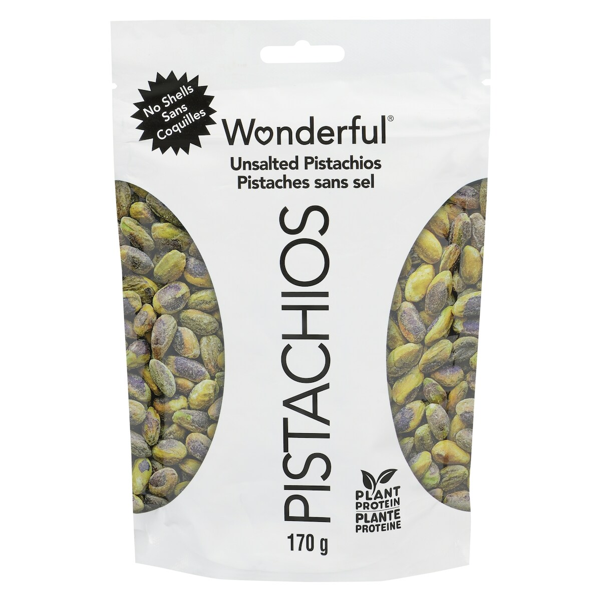 Pistaches sans sel sans coquilles