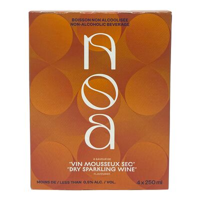 Vin mousseux sec sans alcool
