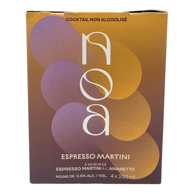 Boisson style Espresso martini à l'amaretto sans alcool