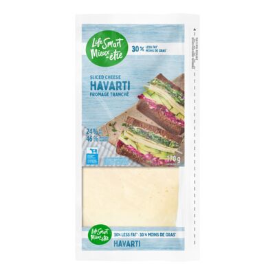 Fromage havarti léger tranché