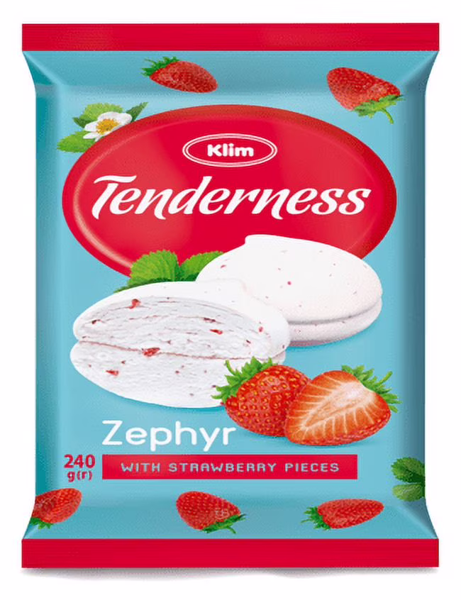 Guimauves tendresse aux morceaux de fraises