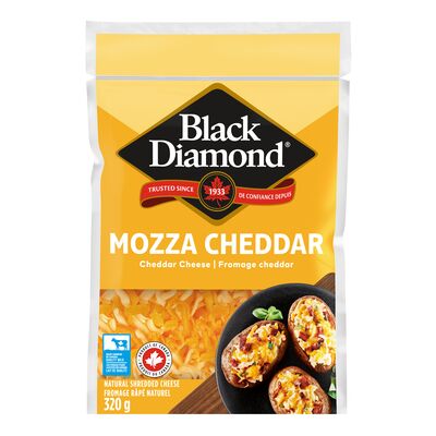 Mélange de fromages mozzarella et cheddar râpés