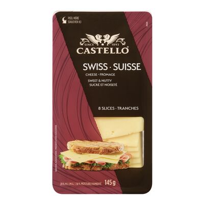 Fromage suisse sans lactose tranché