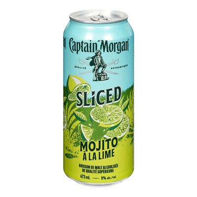 Boisson de malt alcoolisée à saveur de mojito à la lime