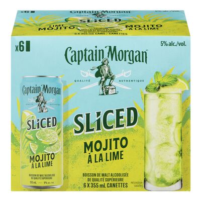 Boisson de malt alcoolisée à saveur de mojito à la lime