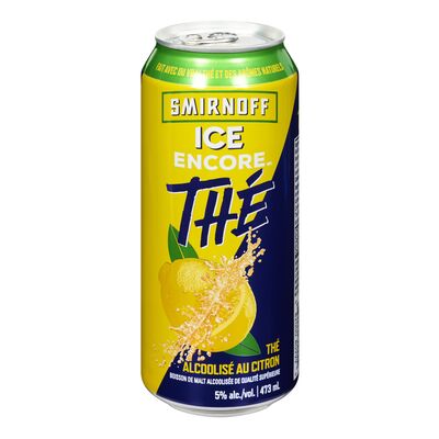 Boisson de malt alcoolisée à saveur de thé au citron