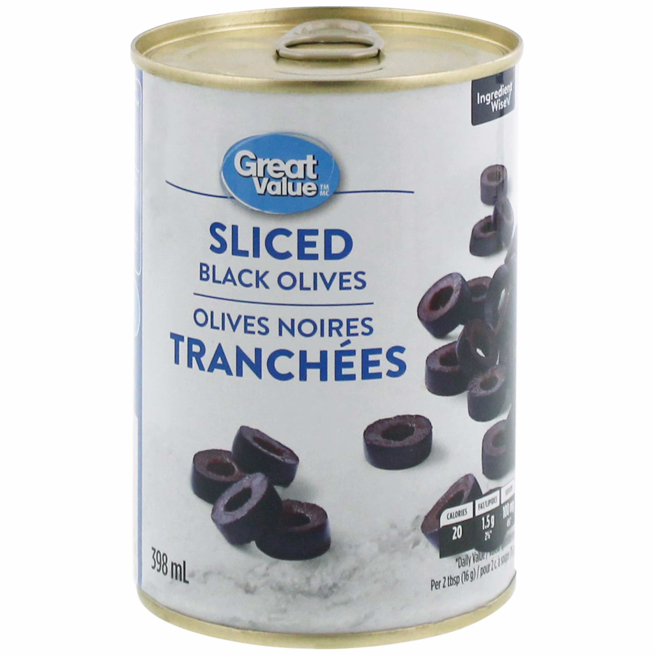 Olives noires tranchées great value