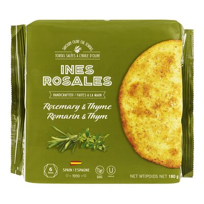 Tortas salées à l'huile d'olive au romarin et au thym