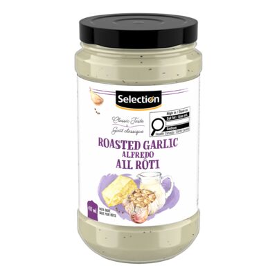 Sauce pour pâtes Alfredo à l'ail rôti