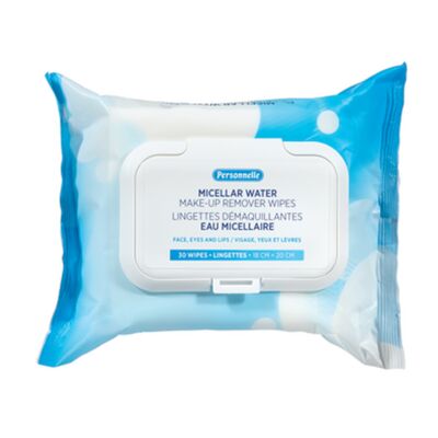 Lingettes démaquillantes à l'eau micellaire