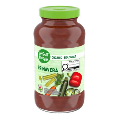 Sauce primavera pour pâtes biologique