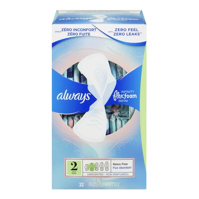 Serviettes hygiéniques taille 2 non parfumées