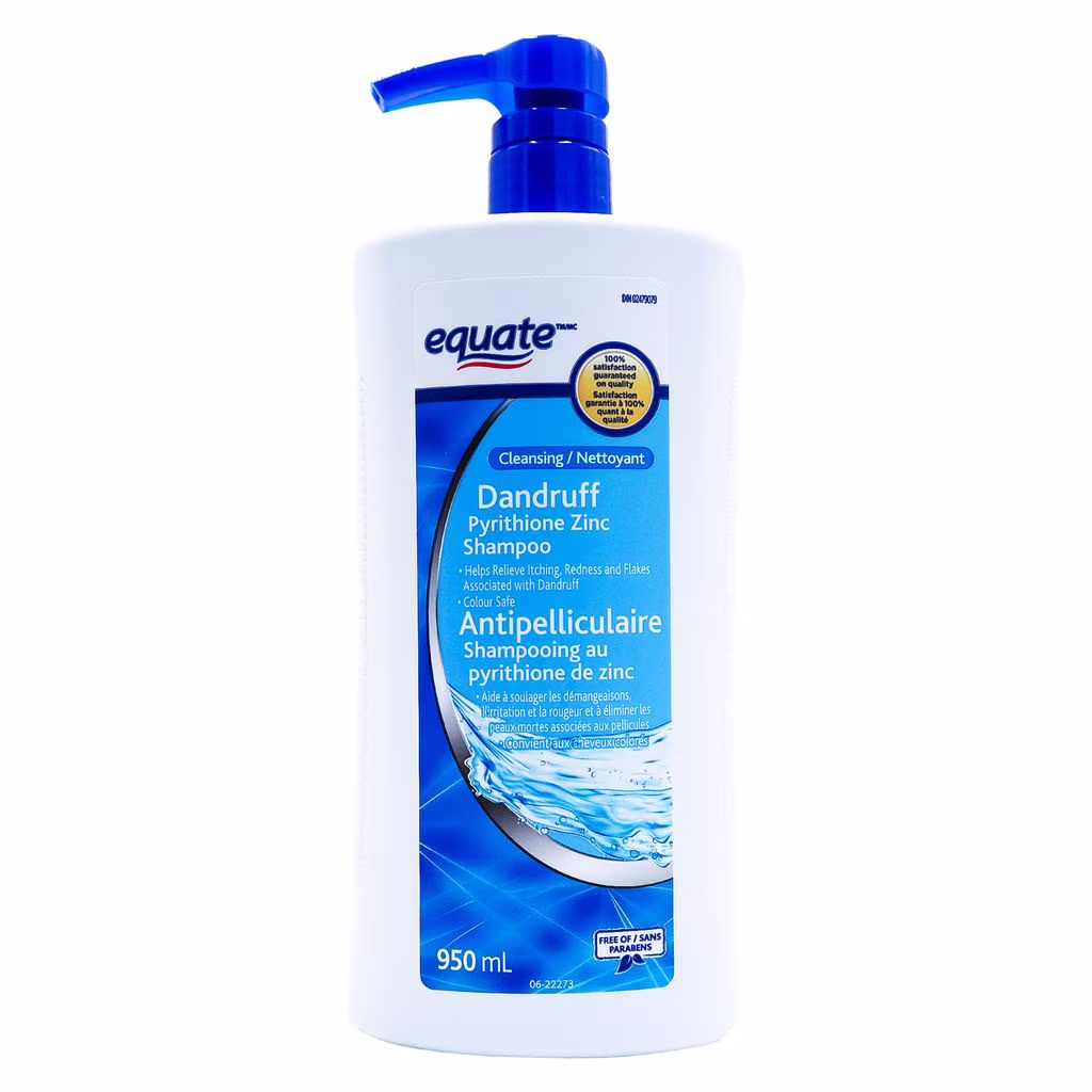 Equate nettoyant antipelliculaire shampooing au pyrithione de zinc.