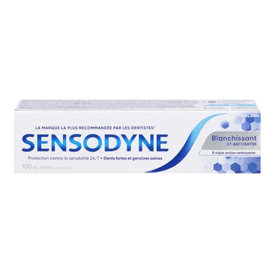Dentifrice blanchissant et anti tartre