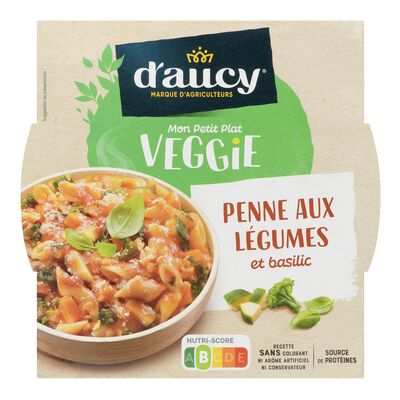 Penne aux légumes et basilic