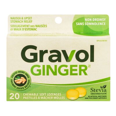 Pastilles molles anti-nausées au gingembre