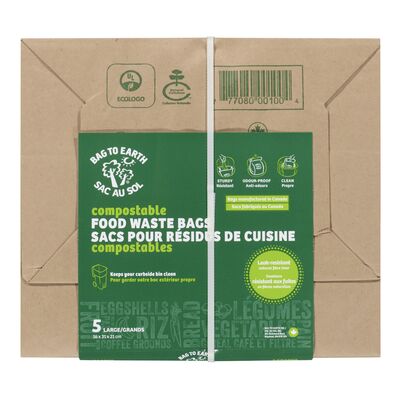 Sacs compostables pour les résidus de cuisine