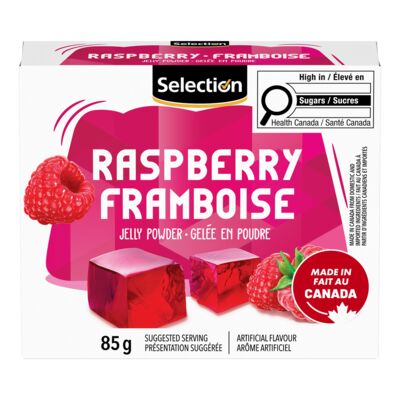 Gelée en poudre à la framboise