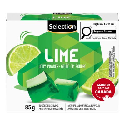 Gelée en poudre à la lime
