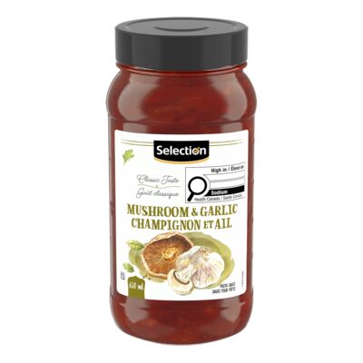 Sauce pour pâtes aux champignons et à l'ail