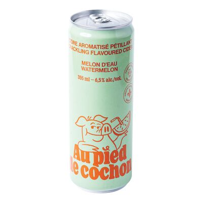 Cidre pétillant à saveur de melon d'eau