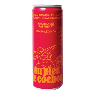 Cidre pétillant à saveur de framboise