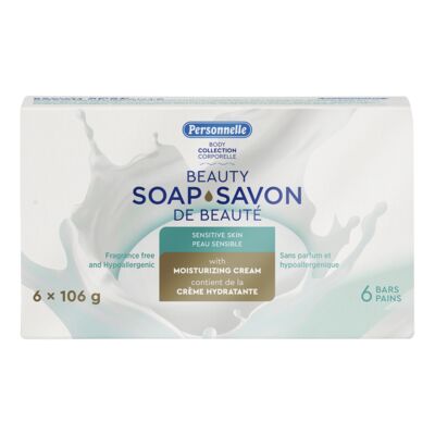 Savon en barre avec crème hydratante pour peau sensible