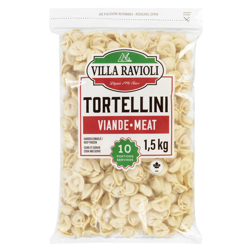 Villa Ravioli Tortellini farcis à la viande 1,5 kg