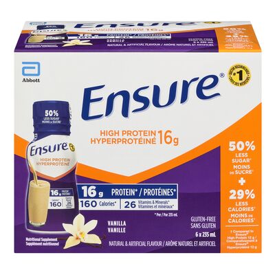 Supplément nutritionnel protéiné à la vanille