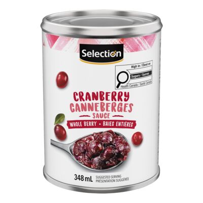 Sauce aux canneberges et baies entières