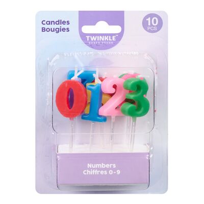 Bougies chiffrées de 0 à 9