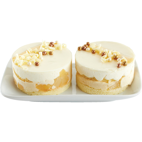 Gàteaux mousse à la poire et caramel 2 x 85 g