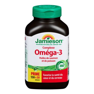 Complexe d'oméga-3 d'huiles de saumon et de poissons