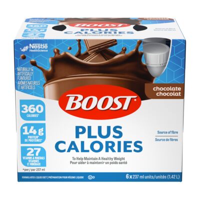 Substitut de repas au chocolat avec plus de calories