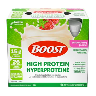 Boisson protéinée à la fraise