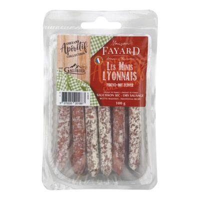 Saucissons secs lyonnais au piment