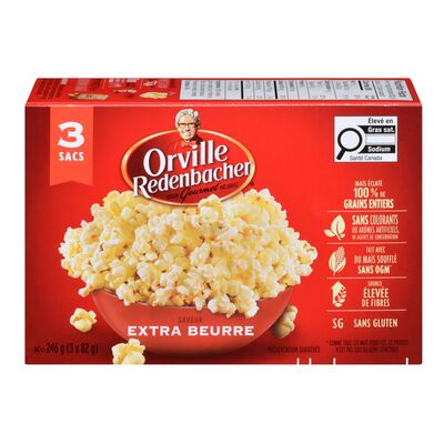 Maïs à éclater en bol au goût extra de beurre