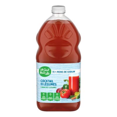Cocktail de légumes réduit en sel
