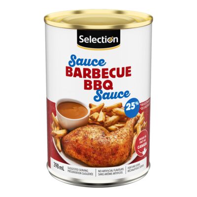 Sauce barbecue réduite en sel