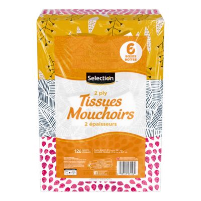Mouchoirs double épaisseur