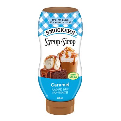 Sirop à saveur de caramel pour sundaes sans sucre ajouté