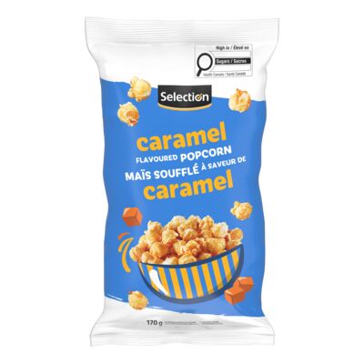 Maïs soufflé caramel