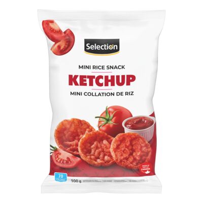 Mini collation de riz à saveur de Ketchup