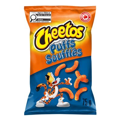 Grignotines soufflées au fromage
