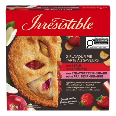 Tarte moitié pommes, moitié fraises