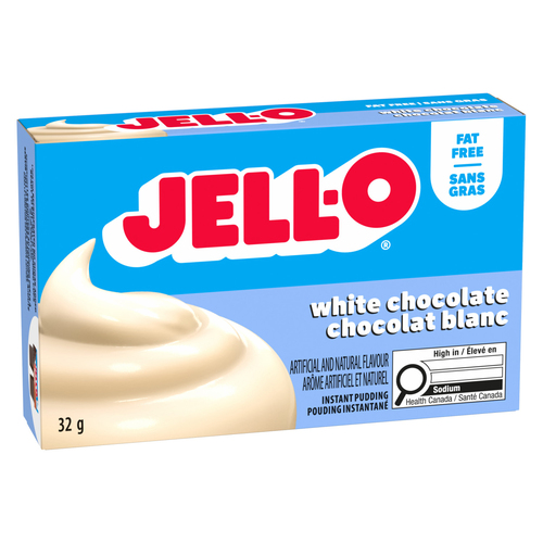 Jell-O Pouding instantané chocolat blanc sans gras 32 g