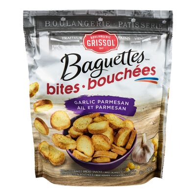 Boulangerie Grissol Bouchées de Baguettes Ail et parmesan