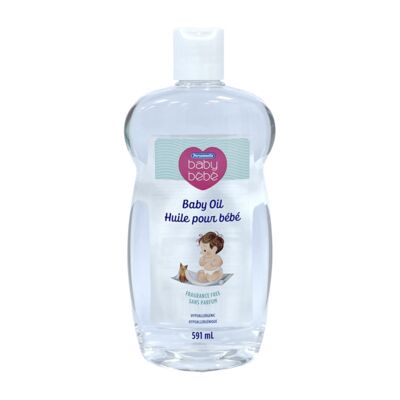 Huile pour bébé non parfumée