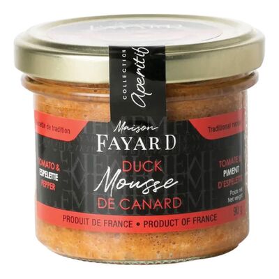 Mousse de canard tomate & piment d'espelette