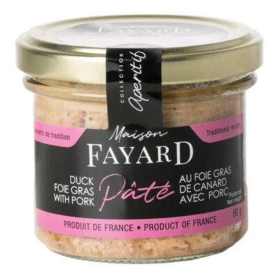 Pâté de foie gras canard avec porc